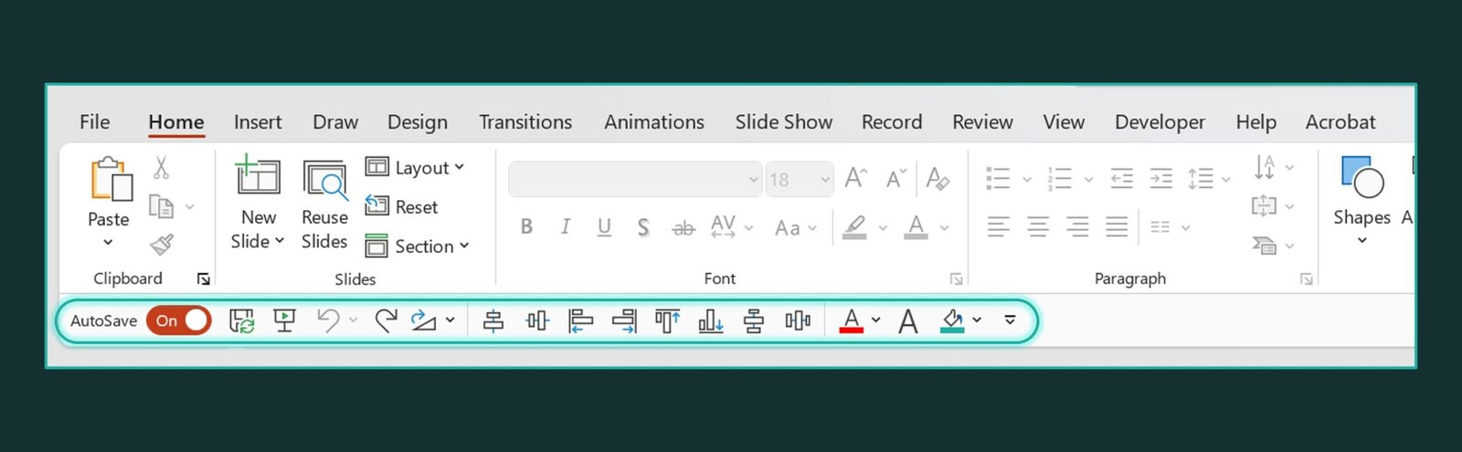 customized-powerpoint-toolbar-interface