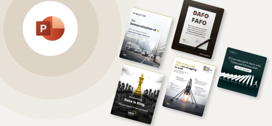 Five B2B LinkedIn communication design examples