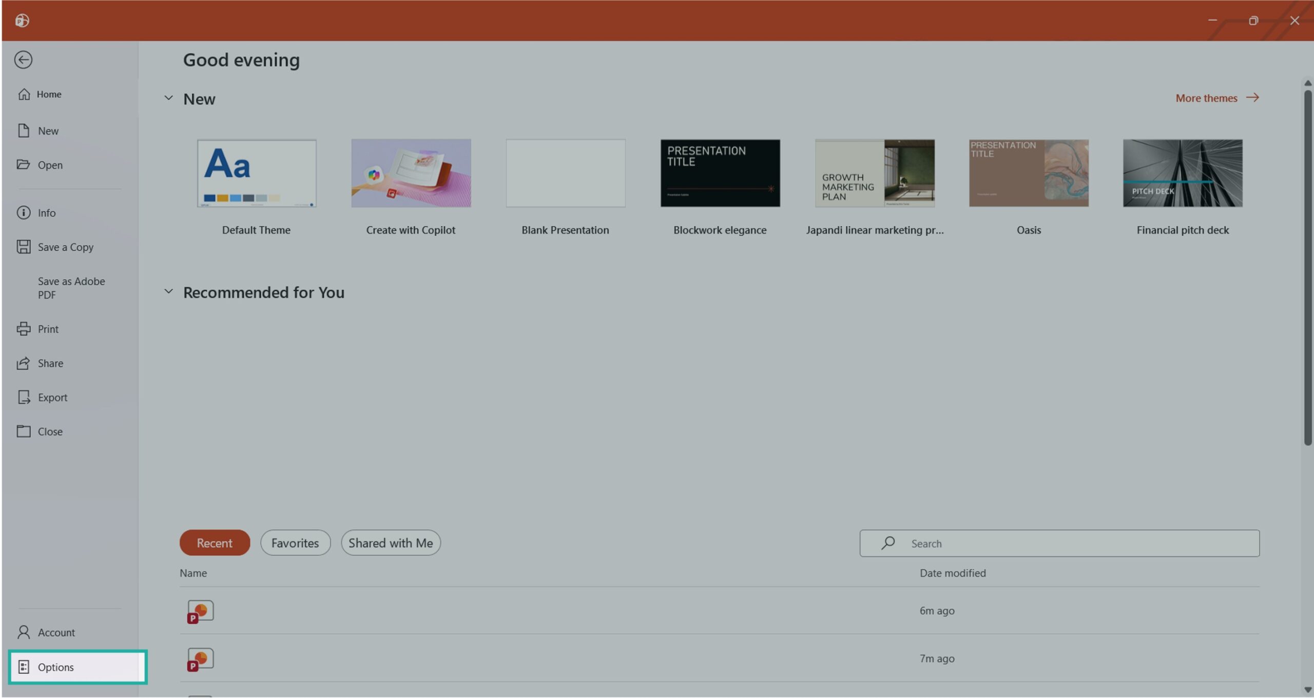 click-on-options-in-powerpoint click-on-options-in-powerpoint